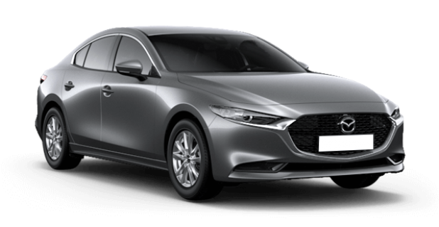 Mazda 3 Sedan New в цвете Sonic Silver