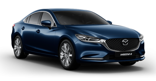 Mazda 6 Sedan New в цвете Deep Crystal Blue