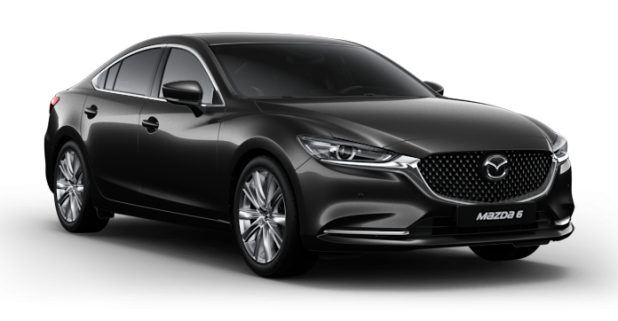 Mazda 6 Sedan New в цвете Jet Black