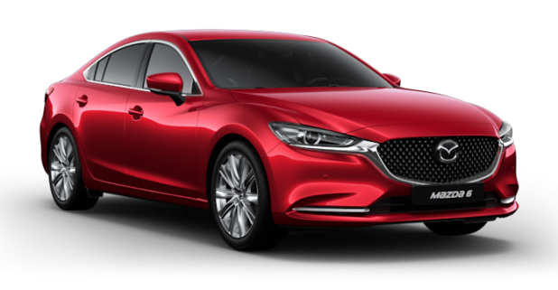 Mazda 6 Sedan New в цвете Soul Red