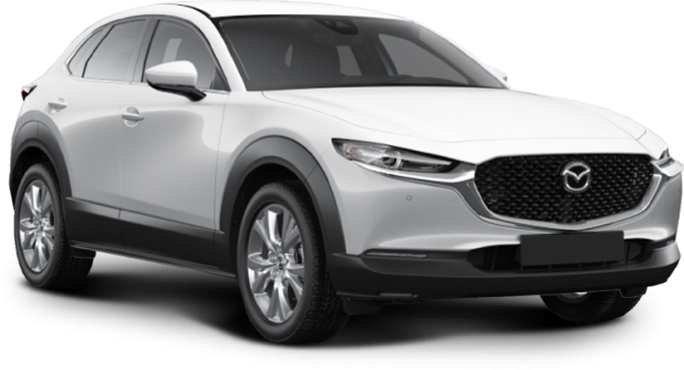 Mazda CX-30 в цвете artic white