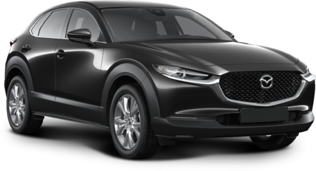 Mazda CX-30 в цвете jet black