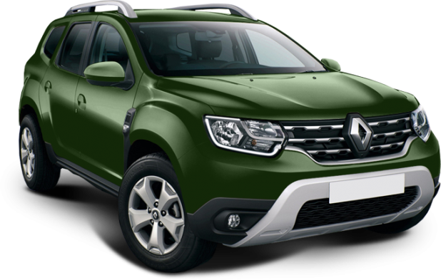 Renault Duster 2021 в цвете зелёный