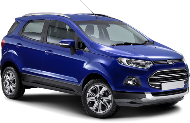 Ford Ecosport в цвете deep impact blue