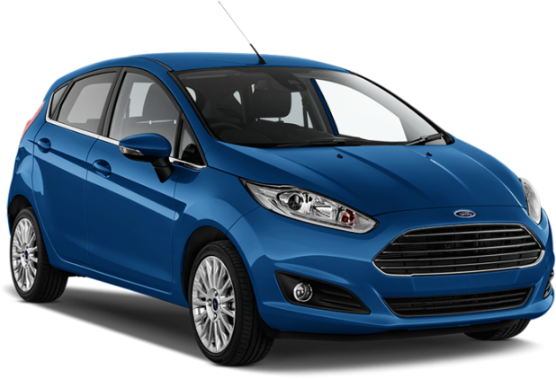 Ford Fiesta Hatchback в цвете deep impact blue