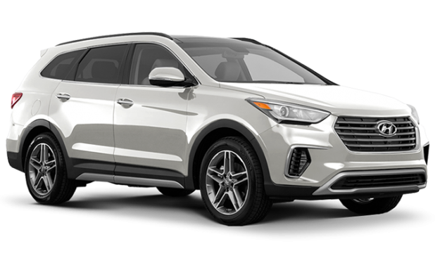 Hyundai Grand Santa Fe в цвете Creamy white