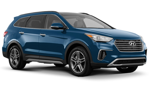 Hyundai Grand Santa Fe в цвете Mineral blue