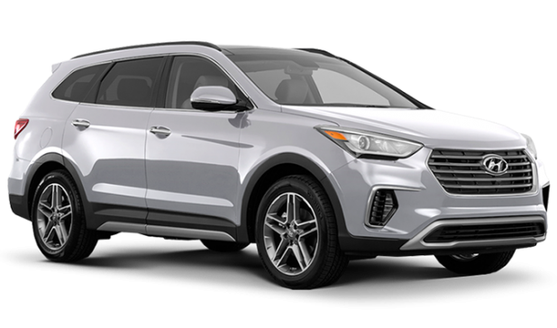 Hyundai Grand Santa Fe в цвете Seelk silver