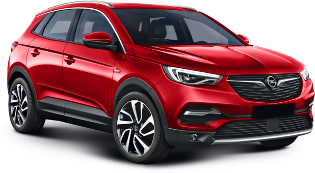 Opel Grandland X в цвете dark rube red