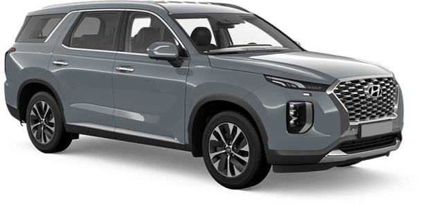 Hyundai Palisade в цвете серый lagoon silver