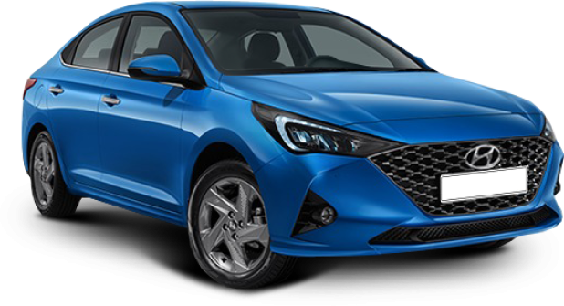 Hyundai New Solaris в цвете marina blue