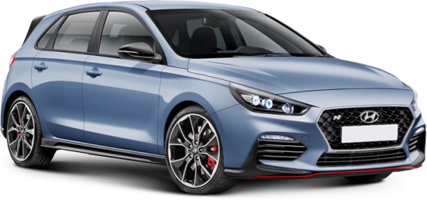 Hyundai I30 N в цвете perfomance blue