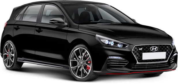 Hyundai I30 N в цвете phantom black