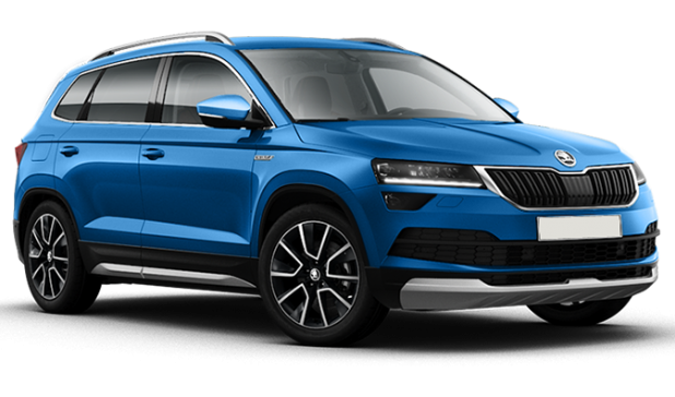 Skoda Karoq в цвете Reef blue