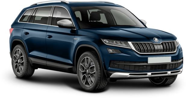 Skoda Kodiaq Scout в цвете blue