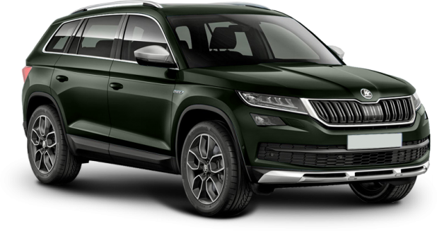 Skoda Kodiaq Scout в цвете green