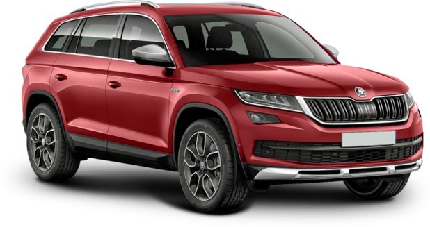 Skoda Kodiaq Scout в цвете red