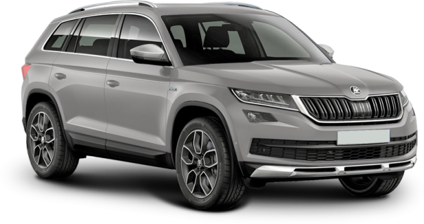 Skoda Kodiaq Scout в цвете sleek silver