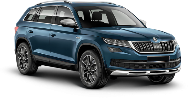 Skoda Kodiaq в цвете lava blue