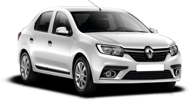 Renault New Logan в цвете белый лёд