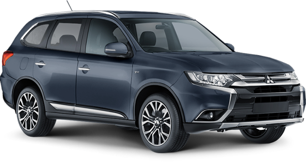 Mitsubishi Outlander в цвете темно-синий