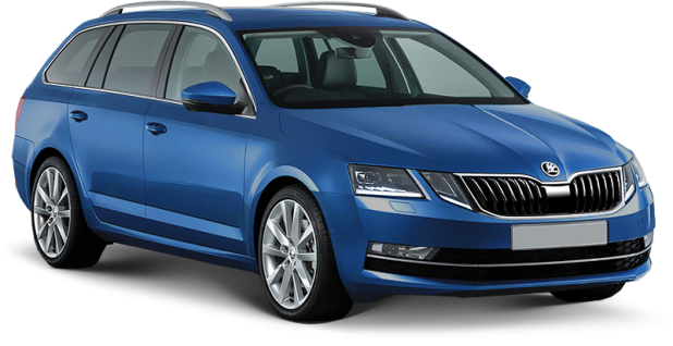 Skoda Octavia Combi в цвете cyan