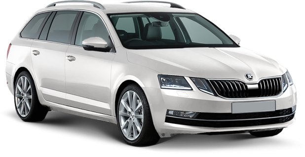 Skoda Octavia Combi в цвете deluxe white