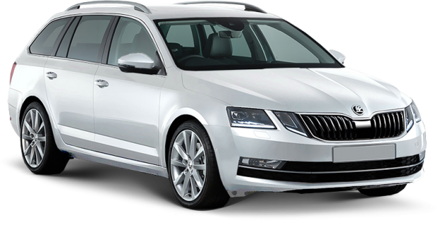 Skoda Octavia Combi в цвете white