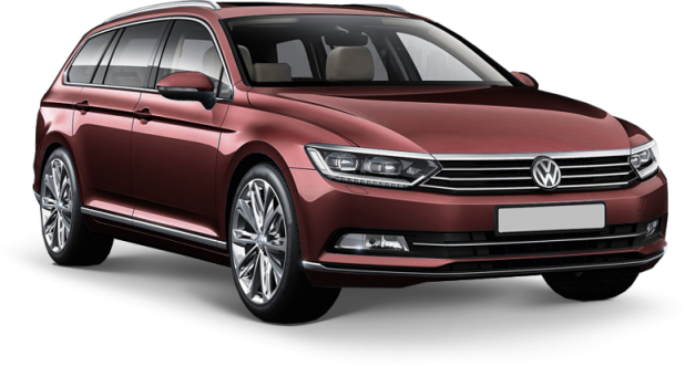 Volkswagen Passat Variant в цвете red