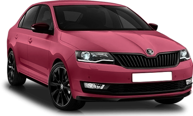 Skoda Rapid 2019 в цвете wild cherry