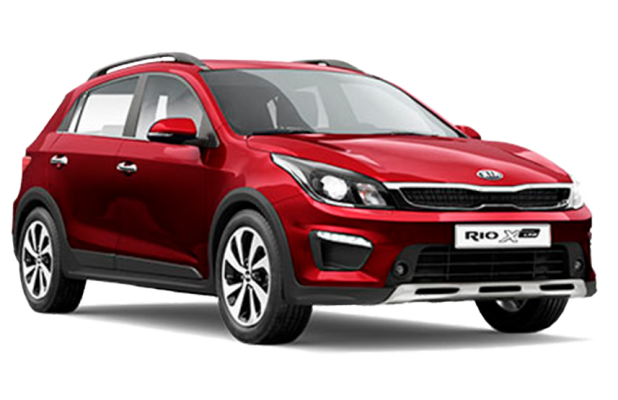 Kia Rio X-Line в цвете Fiery Red (R4R)