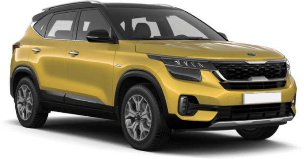 Kia Seltos в цвете starbright yellow cherry