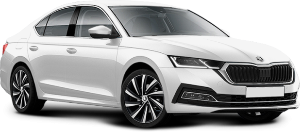 Skoda Octavia в цвете белый laser white