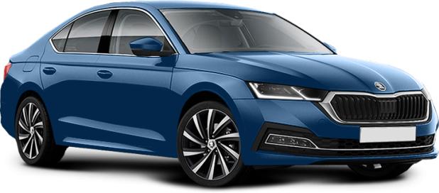 Skoda Octavia в цвете синий металлик reef blue