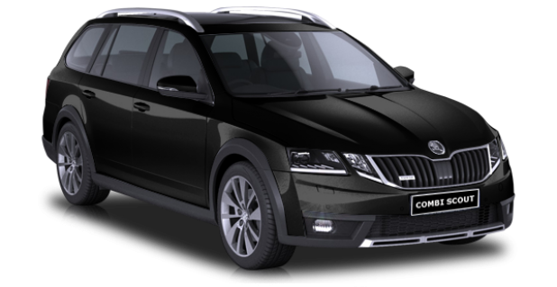 Skoda Octavia Scout 2018 в цвете Black