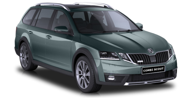 Skoda Octavia Scout 2018 в цвете Green