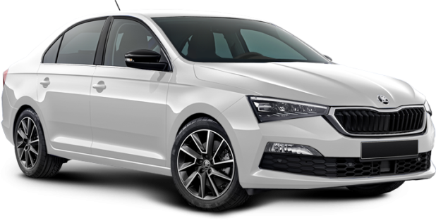 Skoda Rapid New в цвете pure white