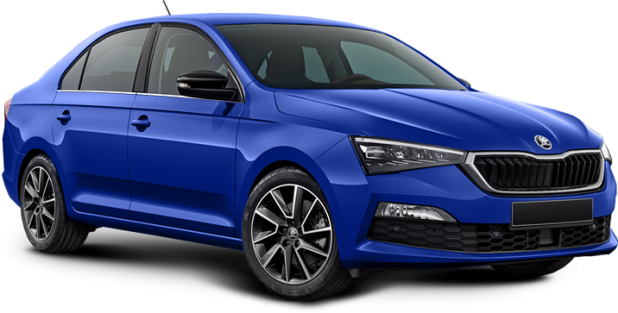 Skoda Rapid New в цвете reef blue