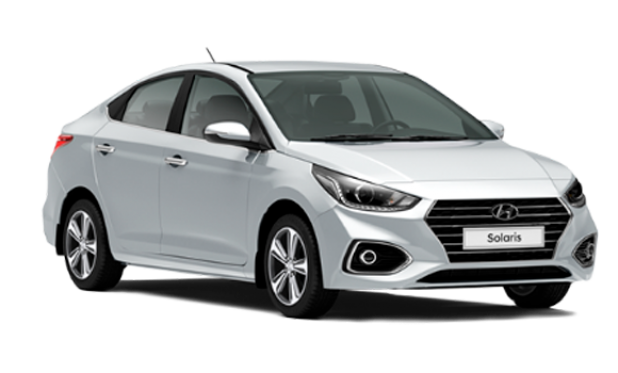 Hyundai Solaris в цвете Sleek Silver