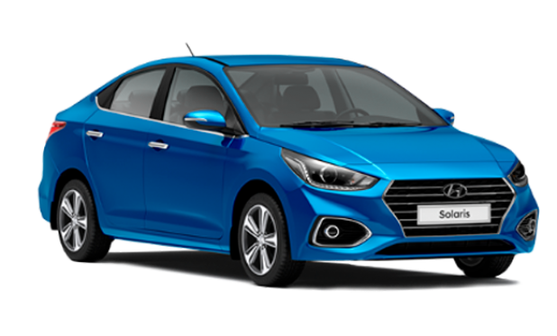 Hyundai Solaris в цвете Marina Blue