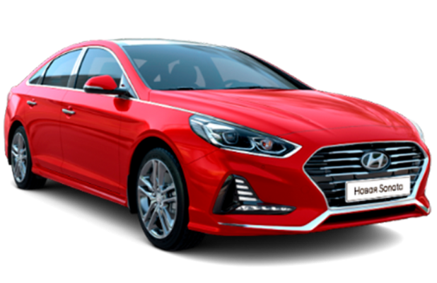 Hyundai Sonata в цвете Valentine Red (V9R) Красный