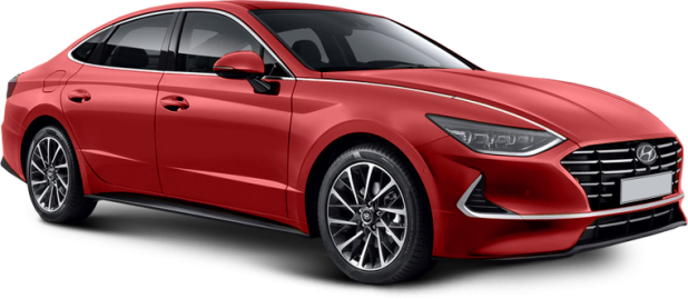 Hyundai Sonata New в цвете flame red (y2e)