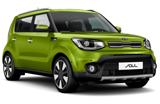 Kia Soul в цвете Acid Green (AE3)