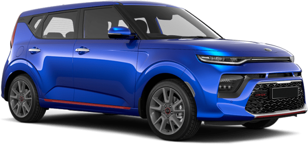 Kia Soul New в цвете carebbian blue