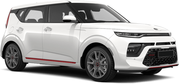 Kia Soul New в цвете clear white inferno red