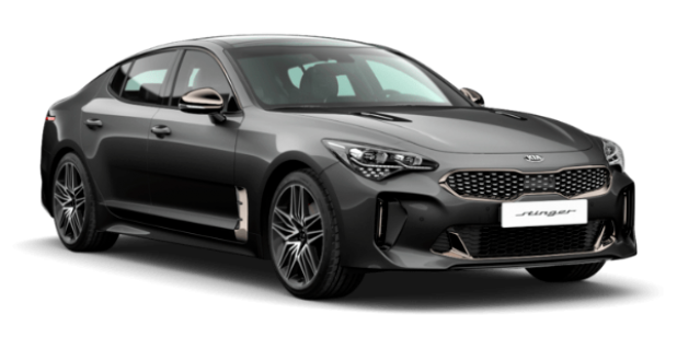 Kia Stinger New в цвете Pantera Metal (P2M), металлик