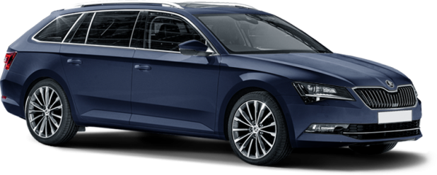 Skoda Superb Combi в цвете blue