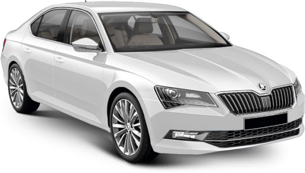 Skoda Superb в цвете candy white