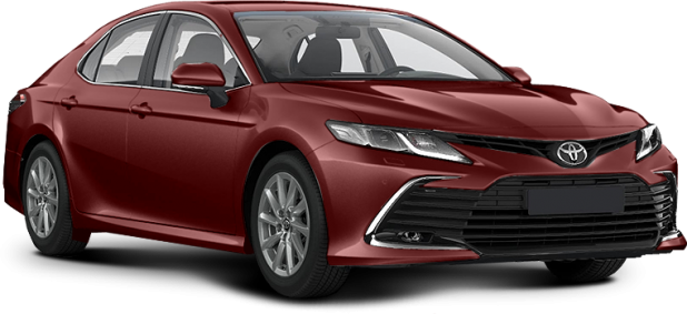 Toyota Camry New в цвете красный специальный металлик