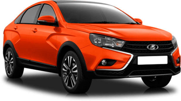 Lada Vesta Cross в цвете orange